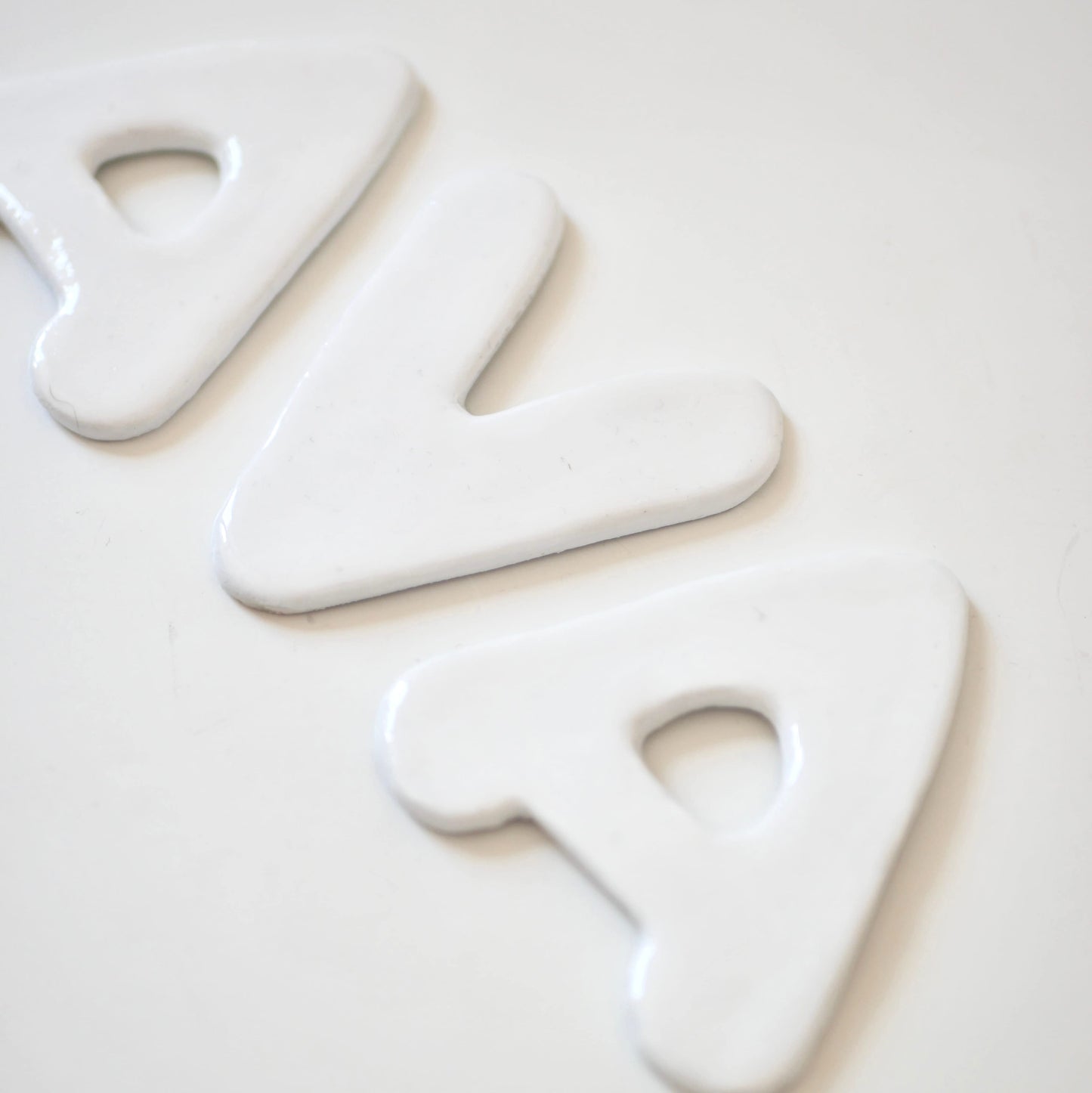 Lettres personnalisées blanches