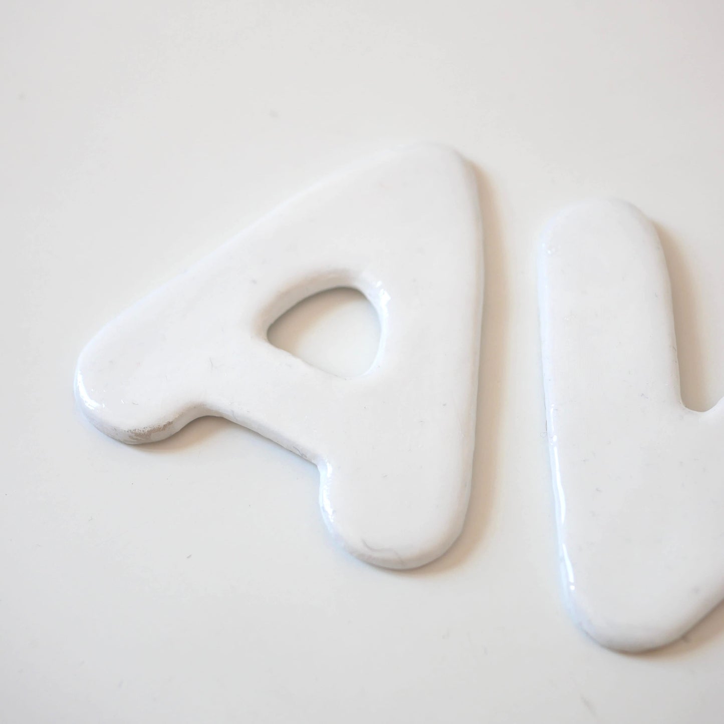 Lettres personnalisées blanches