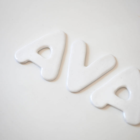 Lettres personnalisées blanches